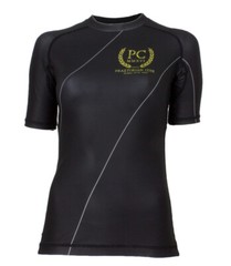 Ranked Rash Guard Short Sleeve Black (Womens)