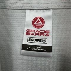 Gracie Jiu-Jitsu Gracie Barra Gi Kimono Mens Medium A1 White BJJ Jacket Top