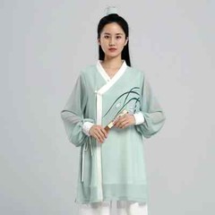 Tai Chi Clothes Wushu Clothes Kung Fu Clothes Martial Art Uniform light green