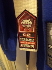 Venom Contender BJJ GI SIZE C2 Blue With White Belt Complete