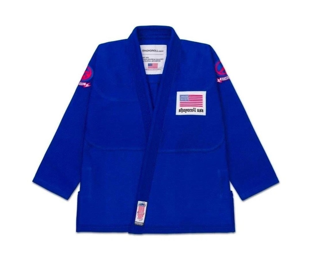Shoyoroll Blue Jiu Jitsu Uniform Batch 151 24 Americana Kimono BJJ 450 GSM