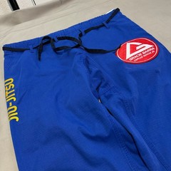 Gracie Barra LIMITED EDITION Lutador BJJ Gi Blue Brazilian Jiu Jitsu A5 Men MMA-