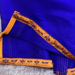 Elite Sports Gi Blue BJJ Ju Jitsu MMA Indoors Embrace The Pain Size C00 Youth