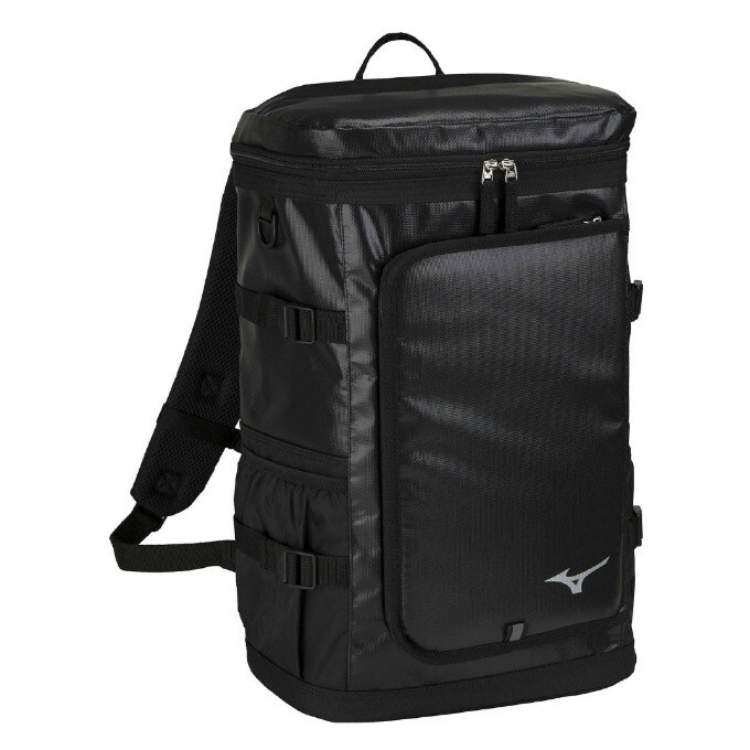 MIZUNO Tarpaulin backpack Model 33JD3105-09 BLK 30L Mass 980g With PC pocket