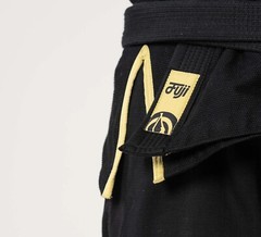 Fuji Sports Flow Tech Breathable Mens BJJ Jiu Jitsu Gi JiuJitsu Black/Gold