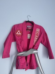 GRACIE BARRA Jiu Jitsu Gi Girls PINK Equipe GB Edition Lite Ripstop Kimono Y4