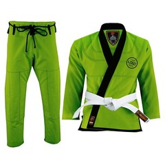 BJJ GI Jaguar Pro Gear Brazilian Jiu Jitsu Kimono Uniform Unisex (green) SizeA1