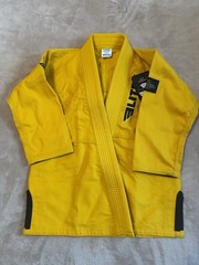 Elite Core Yellow Brazilian Jiu Jitsu MMA Karate Judo Taekwondo Kids BJJ Gi C0