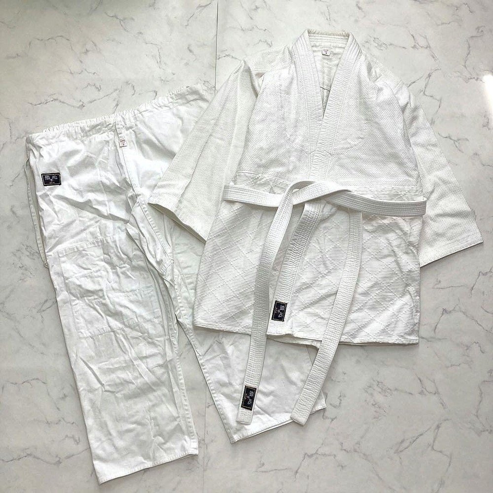 Nichibushin Judo Uniform 3-Piece Set, Size 3, Full Set, Made In Japan, Unisex