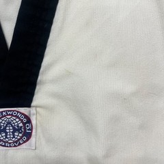 Adidas Taekwondo Gi Adult 5 White Popover Top Vintage Martial Arts Jiu Jitsu