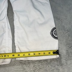 Size 150 (US 12) TECH MMA Martial Arts TAEKWONDO PANTS Kids White Youth