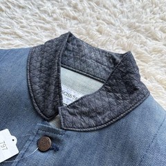 SCISSORMAN Kurashiki Denim Judo Uniform-Style Long Coat With Engraved Buttons