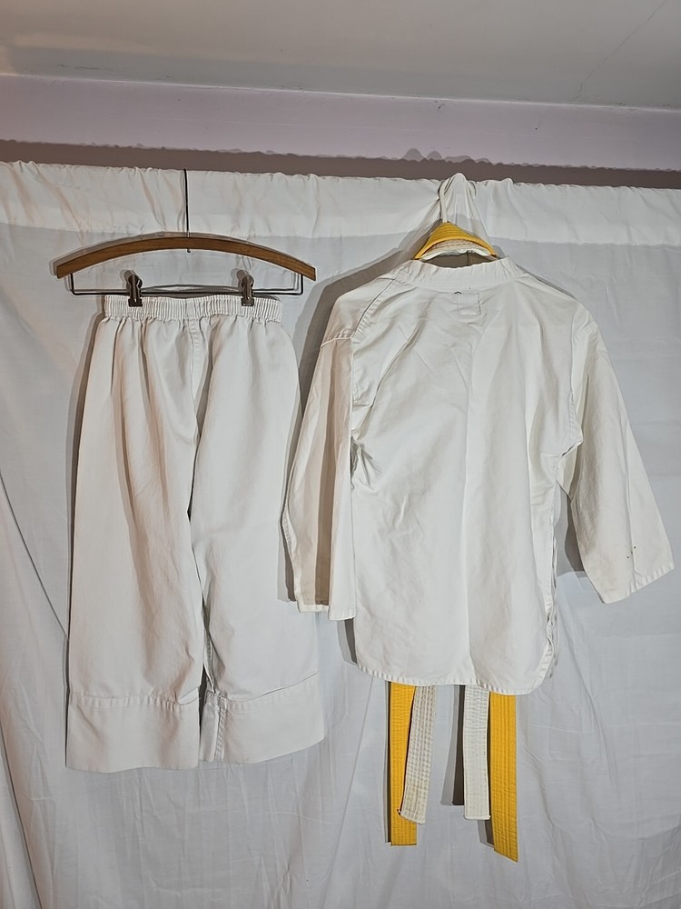 Youth Taekwondo White Uniform Martial Arts Kids Size 1 150 cm