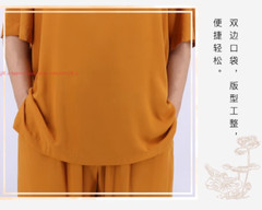 Cotton Meditation Buddhist Monk Sleepwear Summer Shaolin pajamas Set Underwear