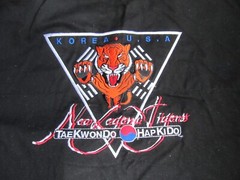 Black Martial Arts TaeKwondo Neo Legend Tigars Uniform Size 6 Heavyweight