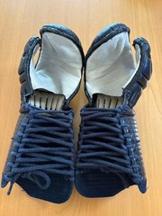 Japanese Kendo Kote Gloves Armor Navy Blue Size L Traditional