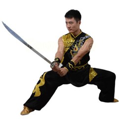 Sleeveless Kung Fu Martial Arts Uniform Tai Chi Nanquan Suit Dragon Embroidery