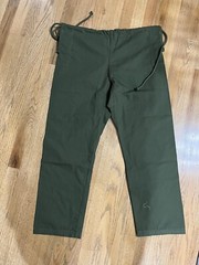 Jiu Jitsu Mens Size A1L Green Pants Drawstring With Belt Loops Marshall Arts New