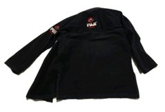 Vintage Fuji Kimono Adult Size A2 Black Brazil Martial Arts Jiu Jitsu Top Only