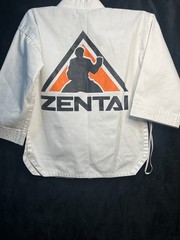 Kids Martial Arts Uniform Top Team Zentai Size 000/120 White