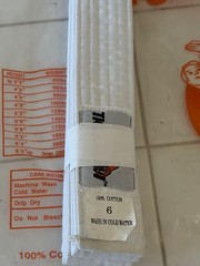 TIGER CLAW Martial Arts Uniform Size 6 Gi White Belt (Description ) Full Uniform