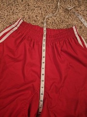 Adidas Track Pants Taekwondo Martial Arts Training Red Wide Leg Size 180 (26-34)