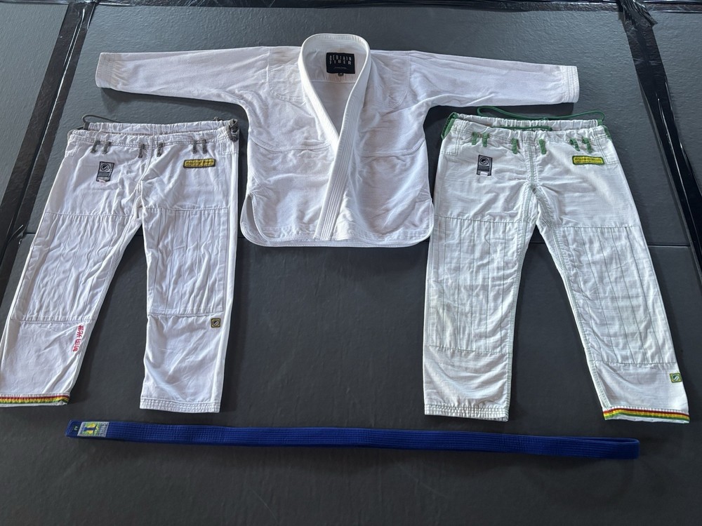 Shoyoroll CTRL Jiu Jitsu A2 Gi White Set Blue Belt Bjj (4) Item Set