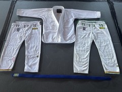 Shoyoroll CTRL Jiu Jitsu A2 Gi White Set Blue Belt Bjj (4) Item Set
