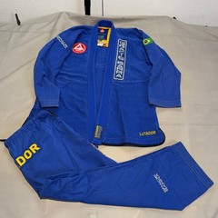 Gracie Barra LIMITED EDITION Lutador BJJ Gi Blue Brazilian Jiu Jitsu A5 Men MMA-