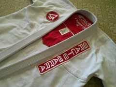 Limited PEGADA LEGACY Gi Gracie Barra A2 Jacket Equipe White Kimono