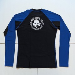 Wanderlei Silva Wand Fight Team MMA Long Sleeve Rash Guard. XXL Used. Black Blue
