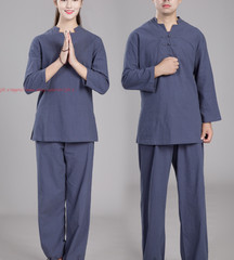 Linen Unisex Chinese Tai Chi Uniforms Kung Fu Clothing YOGA Fitness Zen Clothes