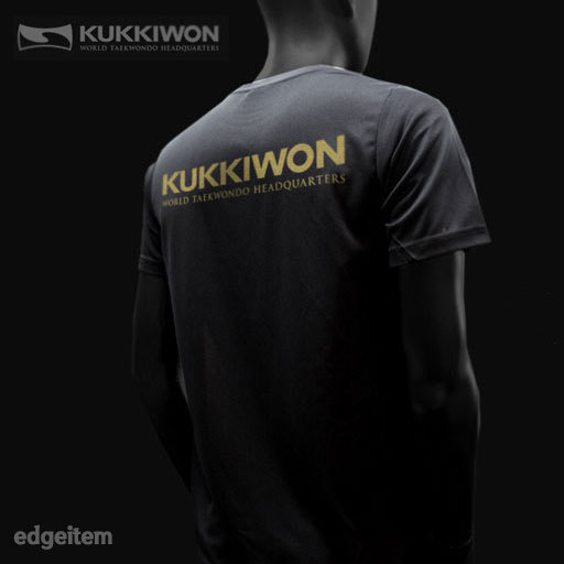 MOOTO KUKKIWON Cool Round T-Shirts WTF Martial Arts White/Black/Navy Taekwondo