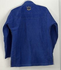 KINGZ 450 Royal Blue Jiu Jitsu Robe Size A1 (approx. Adult Small)