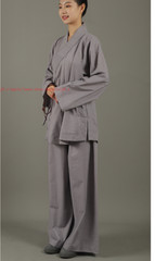 Unisex Buddhist Zen Clothing Shaolin Monk Kung Fu Martial Arts Wushu Uniforms