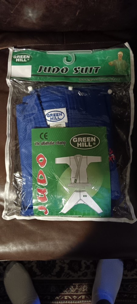 Greenhill Hill Blue Junior Judo Suit 100% Cotton Size 110cm Made In Pakistan