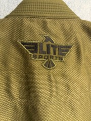 ELITE SPORTS Youth C1 BJJ Gi Jacket Top Green IBJJF Jiu Jitsu Kimono Used