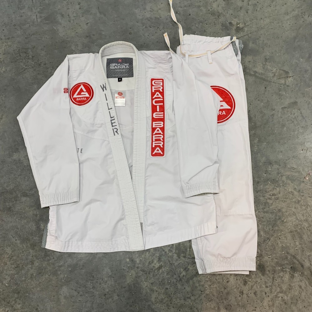 Gracie Barra Atleta Equipe Edition BJJ Gi A1 White Complete Set