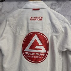 Gracie Barra GB1 Edition Jiu Jitsu Gi Jacket A1 White Cotton Brazilian BJJ Top