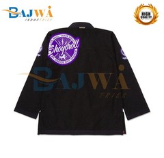 Shoyoroll Black Brazilian Jiu-Jitsu (BJJ) Gi Jacket with Purple Patches