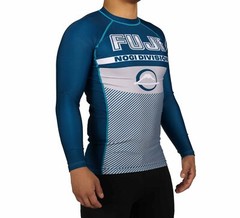 Fuji Reversal MMA BJJ Jiu Jitsu LongSleeve Long Sleeve LS Rashguard – Navy Blue
