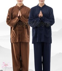New High Quality Zen Suits Women Buddhist Monks Uniforms Lay Meditation Clothing