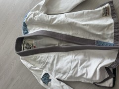 Albino and Preto A&P BJJ Brazilian Jiu-Jitsu Mat HB Gi White Size A0