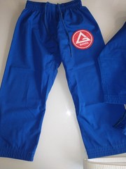 Gracie Barra BJJ Gi GBK Lite Ripstop Kimono Blue Size Y3 with Belt Kids Youth