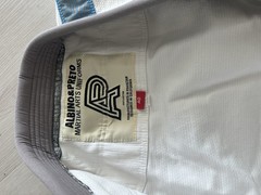 Albino and Preto A&P BJJ Brazilian Jiu-Jitsu Mat HB Gi White Size A0