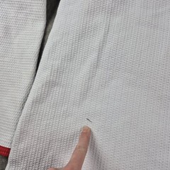 Keiko Raca Kimono Brazilian Jiu Jitsu White Gi Top Size 4 BJJ Gold Heavyweight