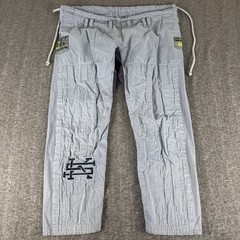 A2L BJJ Gi Pants Gray Jiu Jitsu Youth Sz L (See Measurements)