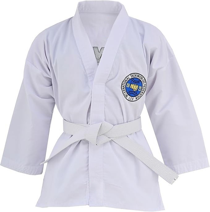 Taekwondo Uniform Dobok Martial Arts Training Suit Karate TKD Uniform with Belt