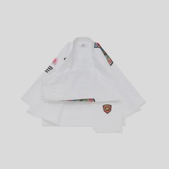 Albino & Preto Premium BJJ Gi White 450 GSM Fundamental Limited Edition With Bag