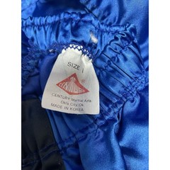 Shiny Blue Long Sleeve Gi Century Martial Arts Child 1 See Pics Measurements